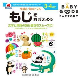 七田式知力ドリル【もじをおぼえよう】3歳 4歳 子供 子供用 人気 幼児 七田式 幼児の脳の発育を促進させるカリキュラム B5判 シルバーバック