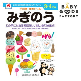 七田式知力ドリル【みぎのう】3歳 4歳 子供 子供用 人気 幼児 七田式 幼児の脳の発育を促進させるカリキュラム B5判 シルバーバック