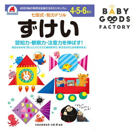 七田式知力ドリル【ずけい】4歳 5歳 6歳 子供 子供用 人気 幼児 七田式 幼児の脳の発育を促進させるカリキュラム B5判 シルバーバック 夏休み