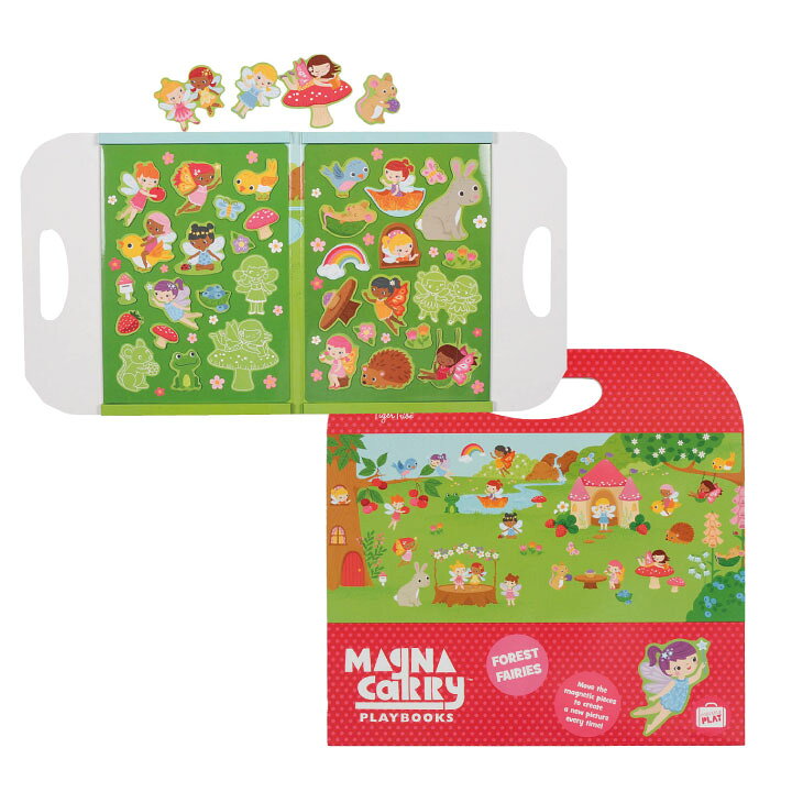 楽天市場 マグネットバッグ 森の妖精 マグネット おもちゃ 玩具 持ち手 お出かけ 知育 持ち運び 男の子 女の子 バッグ みんなで 磁石 面白い トライブ ギフト クリスマスプレゼント Babygoods Factory