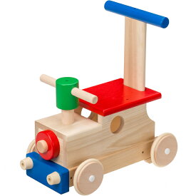 森のカラフルロコ 乗用玩具 押し車 木製 足けり乗用 おもちゃ 【平和工業】