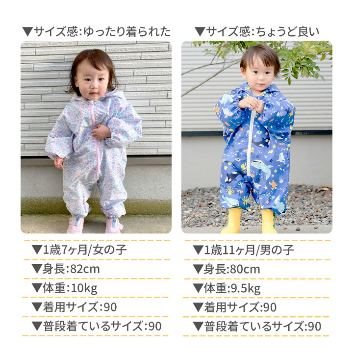 楽天市場】2BUY10%OFFクーポン☆ レインコート キッズ プレイウェア 