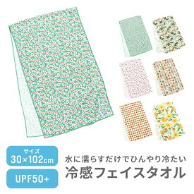 冷感フェイスタオル OCEAN&GROUND フェイスタオル 水に濡らすだけ 涼感 冷感 おしゃれ 紫外線対策 冷却グッズ ひんやり キッズ ジュニア 子供 子ども こども 男の子 女の子 レジャー アウトドア おでかけ 繰り返し