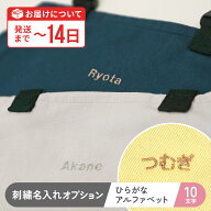 【名入れ刺繍オプション】名入れをご希望の場合は、対象商品と一緒にこちらのオプションをご注文ください
