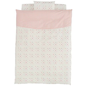 東北〜関西 送料無料 FUJIKI フジキ ベビーポルカ ミニ布団5点セット モノトーン セピア ピンクミニベッド コンパクトベッドに ベビー布団 掛け布団 敷布団 枕 シーツ 出