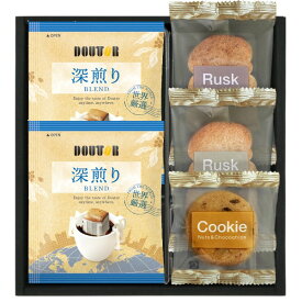 【送料無料 送料込み】ドトールコーヒー＆スイーツセレクション【内祝い 出産内祝い 出産祝い お返し 返礼 お祝返し】【結婚内祝い 新築内祝い 成人内祝い 入学内祝い】【御歳暮 お歳暮 寒中御見舞 御年賀】【お菓子 洋菓子 焼き菓子 人気 珈琲 スイーツ ギフトセット】