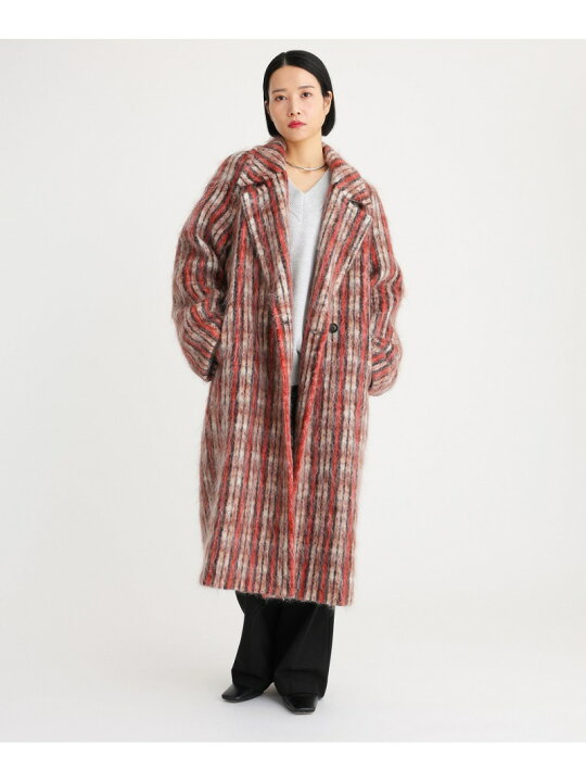 楽天市場】【SALE／60%OFF】シャギーチェックロングコート BABYLONE 