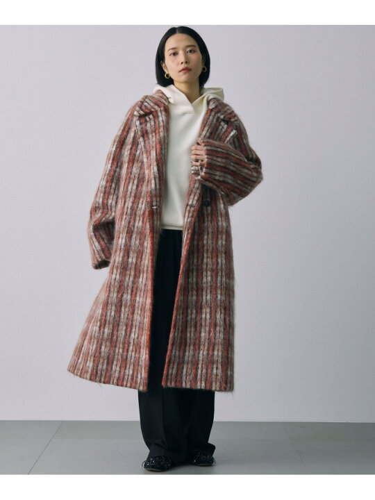 楽天市場】【SALE／60%OFF】シャギーチェックロングコート BABYLONE 