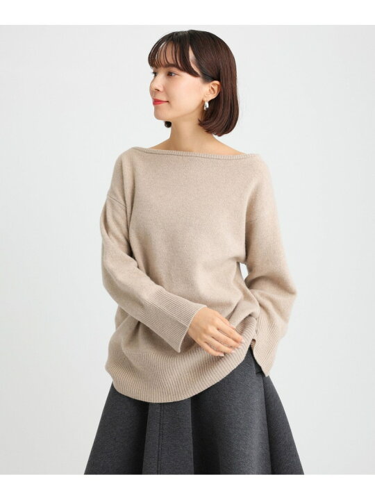 楽天市場】【SALE／50%OFF】ウールカシミヤボートネックプルオーバー  