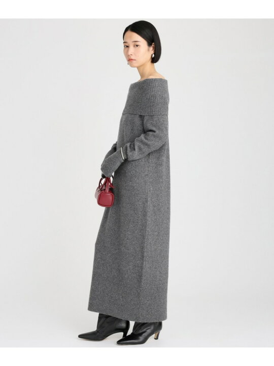 楽天市場】【SALE／30%OFF】オフショルロングニットワンピース 