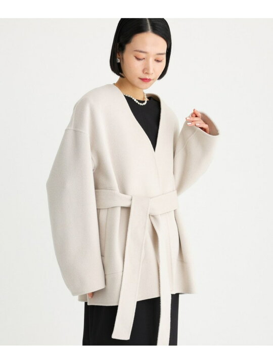 楽天市場】【SALE／68%OFF】リバーノーカラーコート BABYLONE バビロン 