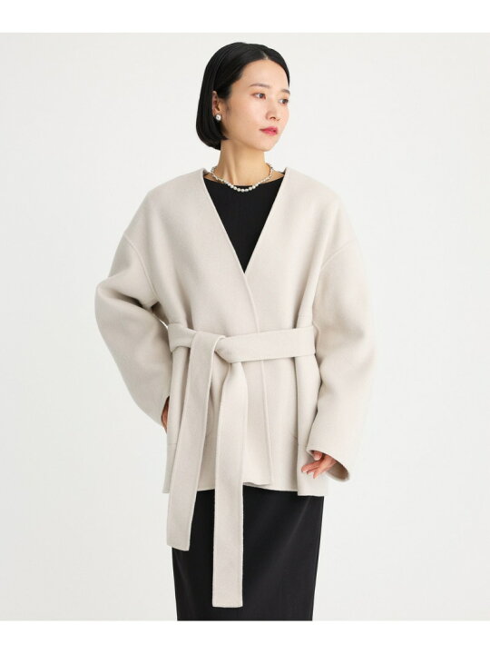 楽天市場】【SALE／60%OFF】リバーノーカラーコート BABYLONE バビロン 