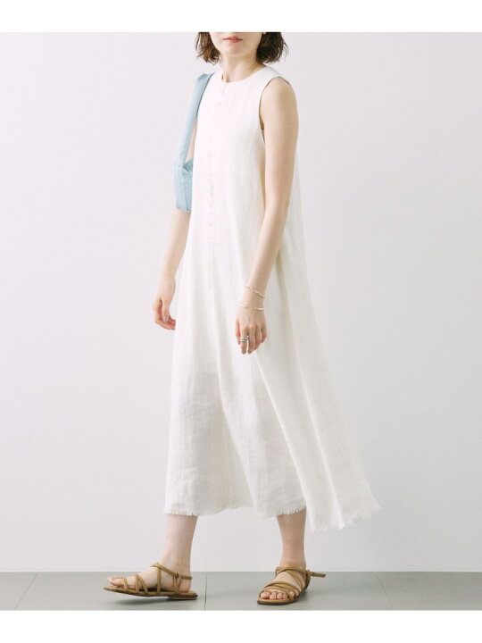 楽天市場】【SALE／40%OFF】リネンキャンパスフレアワンピース 