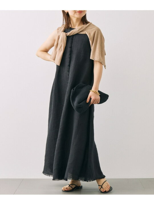 楽天市場】【SALE／40%OFF】リネンキャンパスフレアワンピース 