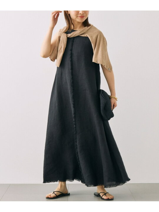 楽天市場】【SALE／30%OFF】リネンキャンパスフレアワンピース  