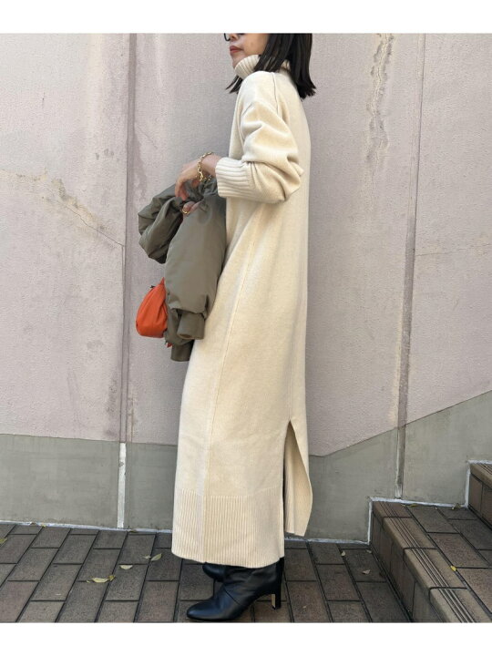 楽天市場】【SALE／30%OFF】ウールカシミヤIラインワンピース BABYLONE  
