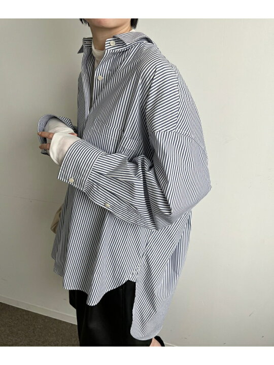 楽天市場】【SALE／30%OFF】オーバーBIGストライプシャツ BABYLONE 
