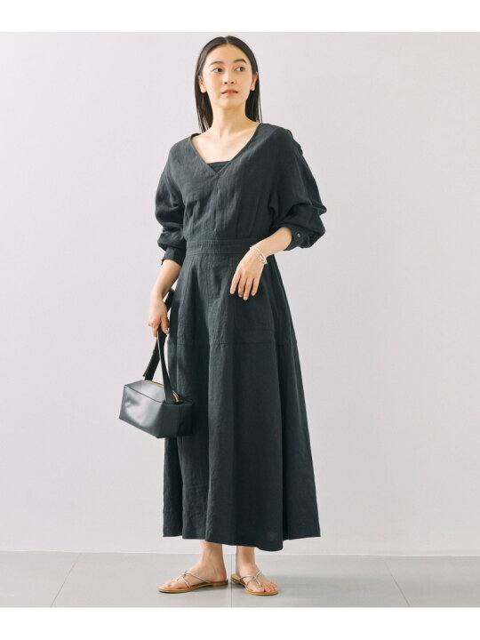 楽天市場】【SALE／52%OFF】リネンワッシャーフレアワンピース 