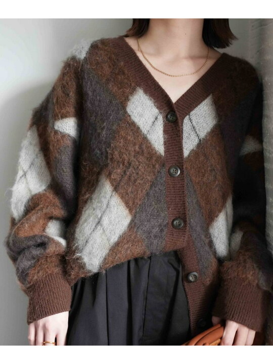 楽天市場】【SALE／50%OFF】シャギーアーガイルカーディガン BABYLONE 