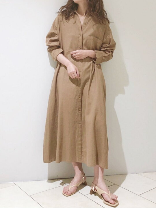 楽天市場】【SALE／40%OFF】リネンシャツワンピース BABYLONE バビロン 