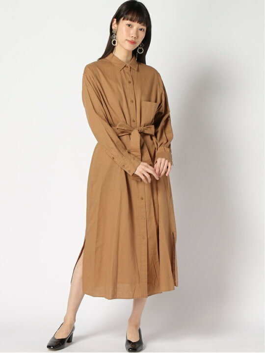 楽天市場】【SALE／40%OFF】リネンシャツワンピース BABYLONE バビロン 