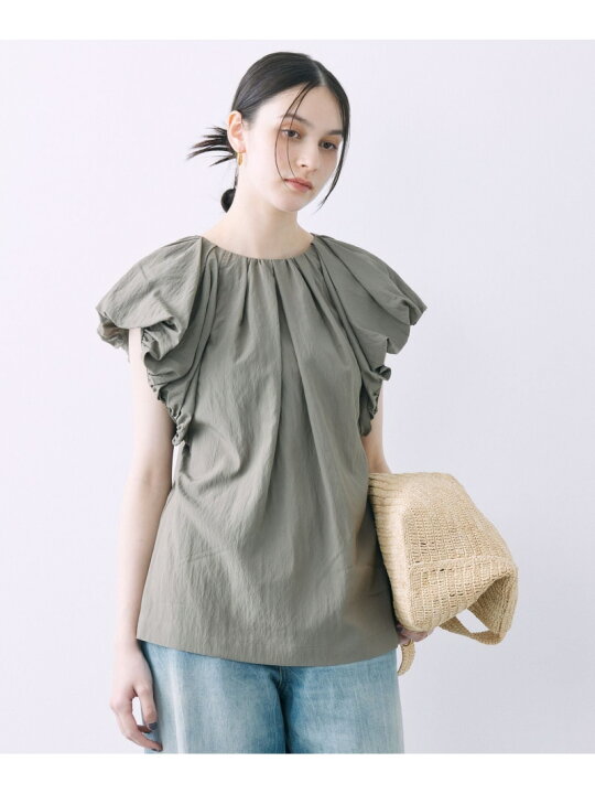 楽天市場】【SALE／60%OFF】ナイロンバルーンスリーブブラウス 