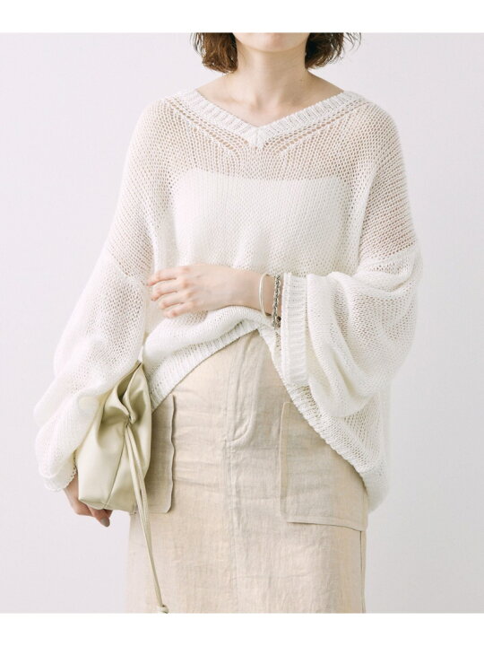 楽天市場】【SALE／40%OFF】リネンオーバーVネックプルオーバー 