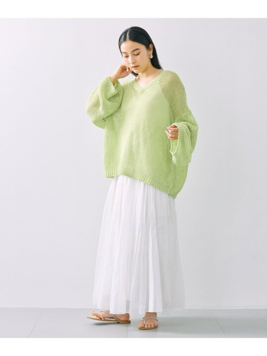 楽天市場】【SALE／40%OFF】リネンオーバーVネックプルオーバー 