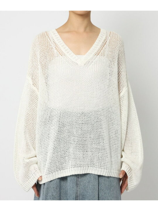 楽天市場】【SALE／40%OFF】リネンオーバーVネックプルオーバー 