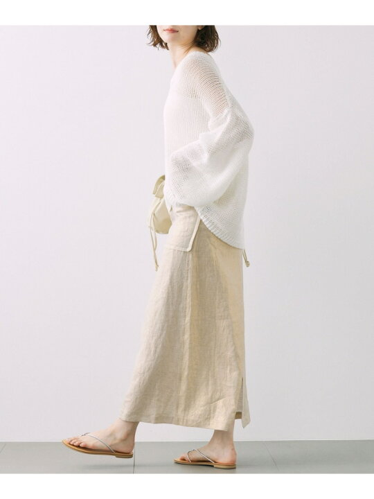 楽天市場】【SALE／40%OFF】リネンオーバーVネックプルオーバー 