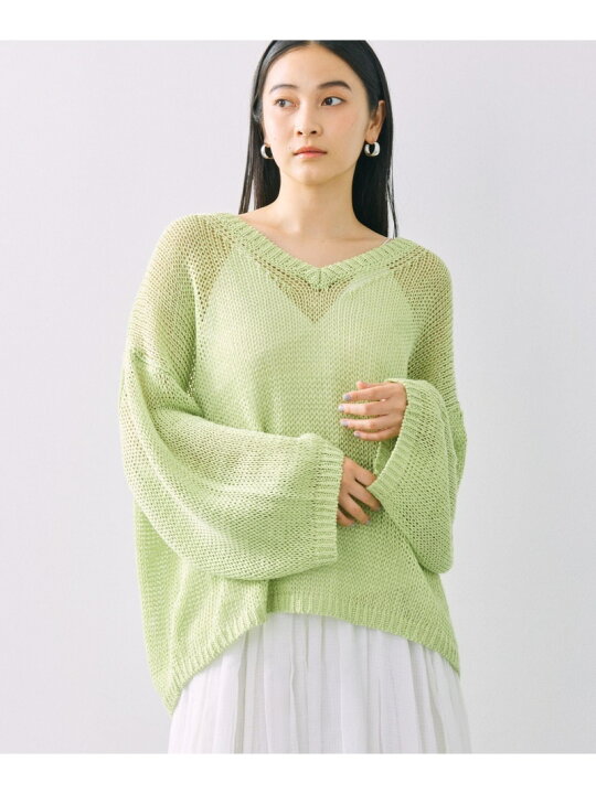 楽天市場】【SALE／40%OFF】リネンオーバーVネックプルオーバー 