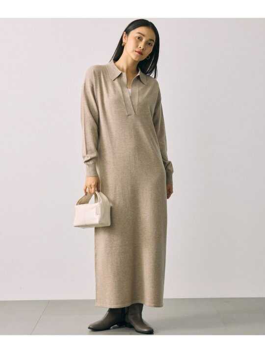 楽天市場】【SALE／40%OFF】スキッパーニットワンピース BABYLONE 