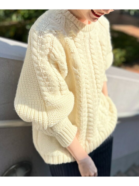 楽天市場】【SALE／40%OFF】ケーブルニット BABYLONE バビロン 