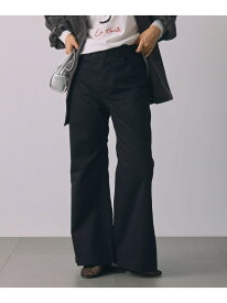 ライトチノフレアパンツ BABYLONE バビロン パンツ その他のパンツ ベージュ ブラック【送料無料】[Rakuten Fashion]