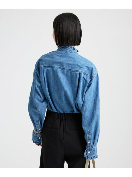楽天市場】【SALE／30%OFF】デニムフリルシャツ BABYLONE バビロン 