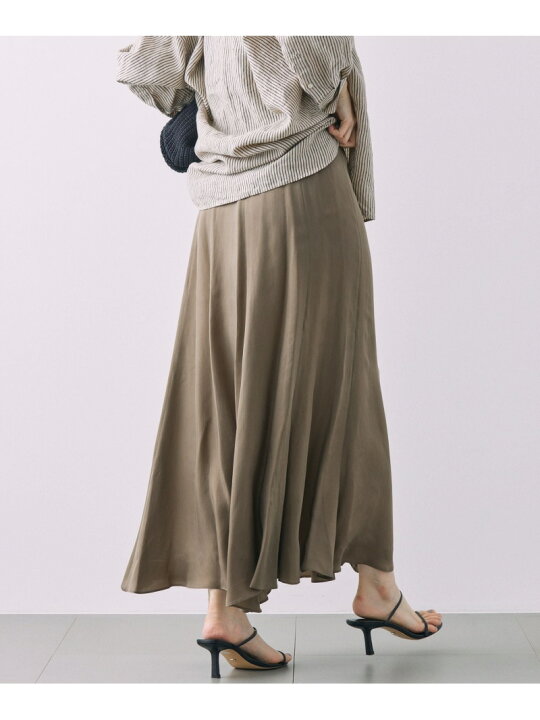 楽天市場】【SALE／30%OFF】キュプラスリットフレアスカート BABYLONE  