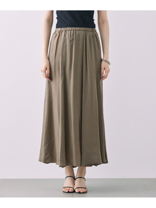 楽天市場】【SALE／30%OFF】キュプラスリットフレアスカート BABYLONE  