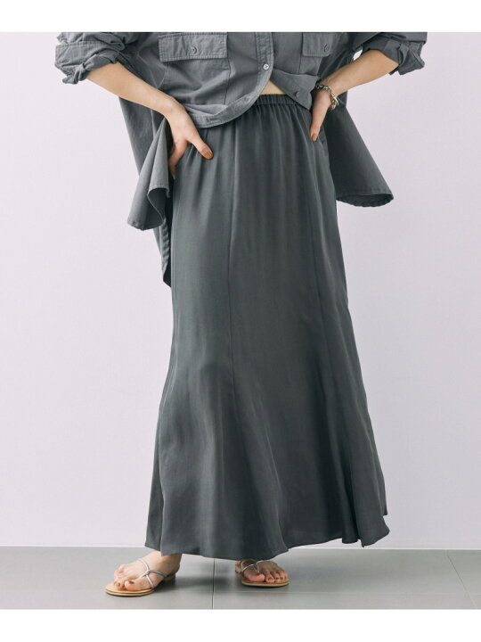 楽天市場】【SALE／30%OFF】キュプラスリットフレアスカート BABYLONE  