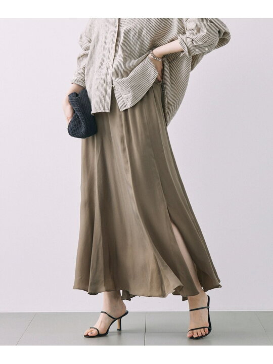 楽天市場】【SALE／30%OFF】キュプラスリットフレアスカート BABYLONE  