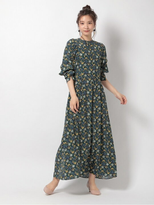 楽天市場 Rakuten Fashion Sale 40 Off Crハナガラ2wayワンピ Babylone バビロン ワンピース 長袖ワンピース ブラック Rba E 送料無料 Babylone