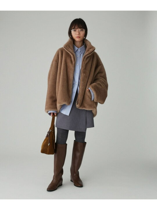 楽天市場】【SALE／20%OFF】ファーショートコート BABYLONE バビロン 