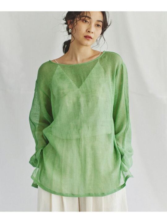 楽天市場】【SALE／40%OFF】カラミメッシュボートネックブラウス 