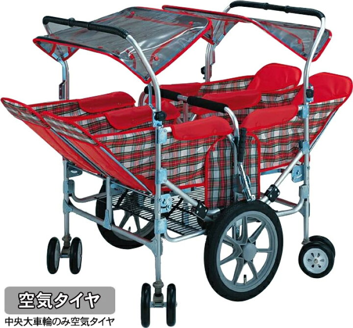 楽天市場】お散歩カート 五十畑工業 S-88[空気タイヤ]/ 避難車 スワン 