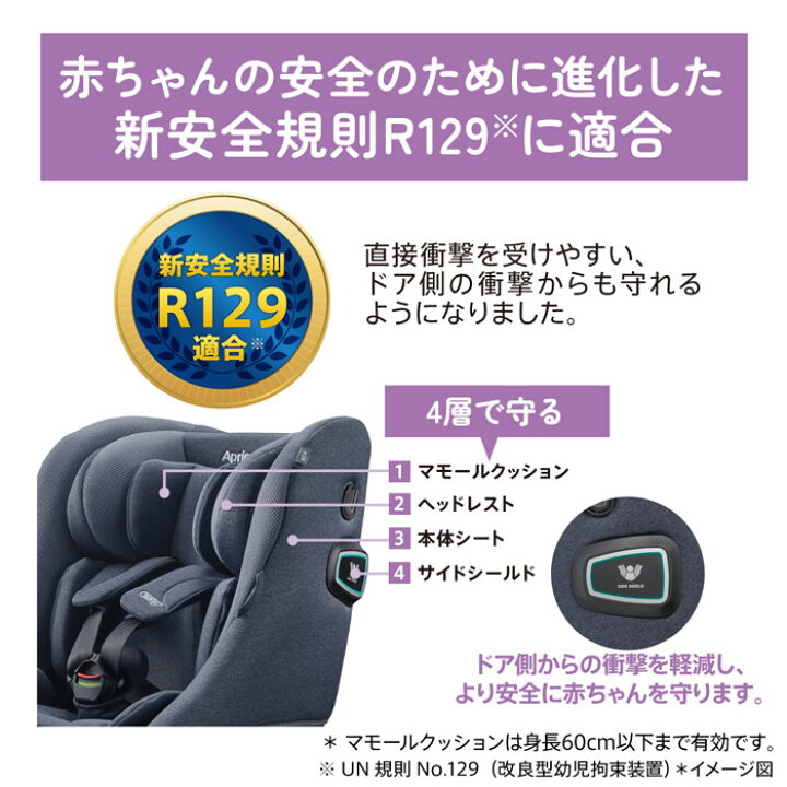 楽天市場】チャイルドシート アップリカ クルリラ プライト[ナイト 