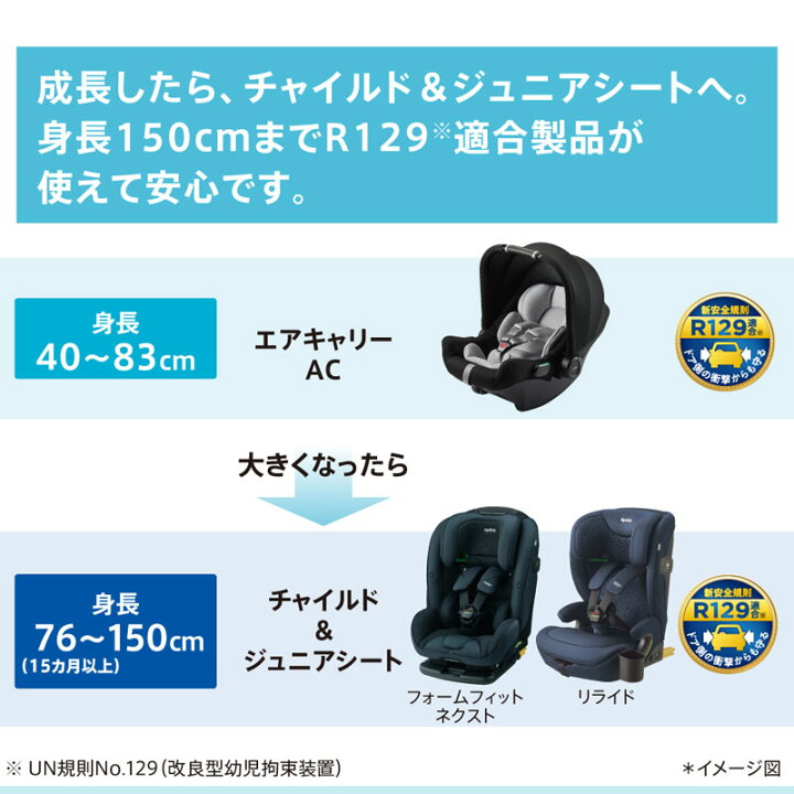 楽天市場】チャイルドシート アップリカ エアキャリーAC[ブラックBK 