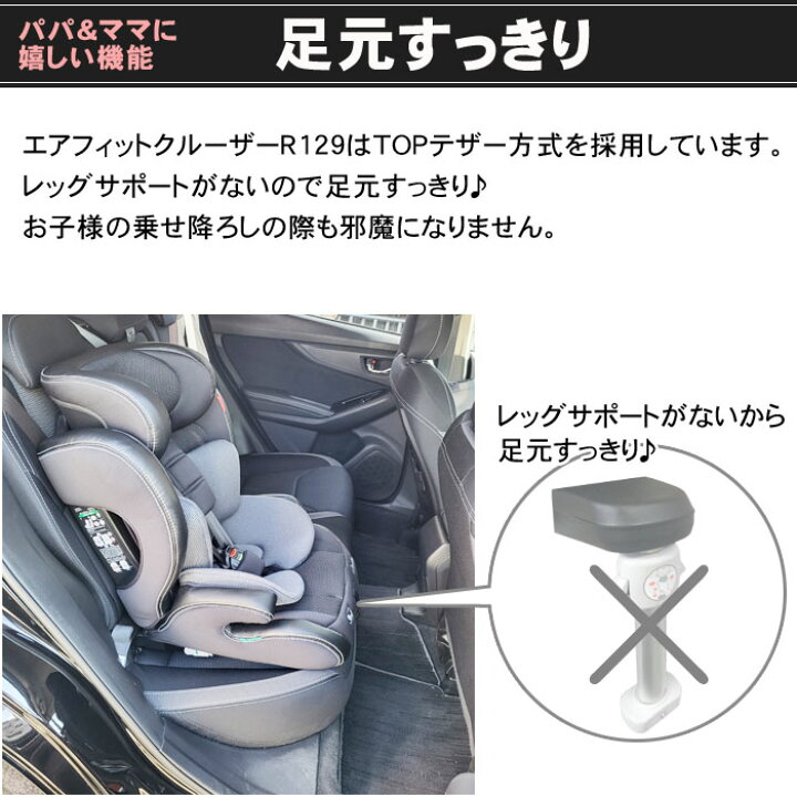 楽天市場】ジュニアシート クレステラ エアフィットクルーザーR129 