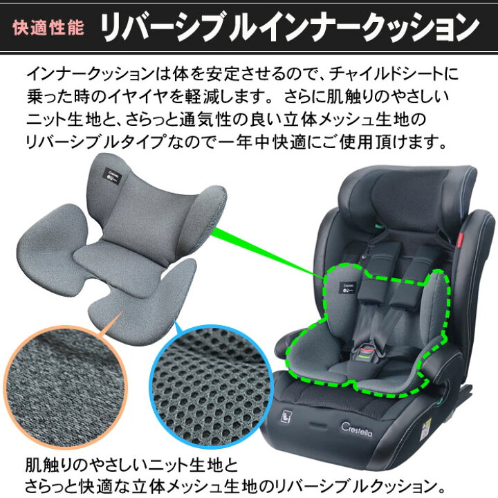 楽天市場】ジュニアシート クレステラ エアフィットクルーザーR129 