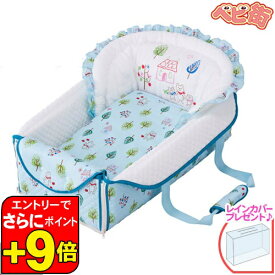 【6／5限定　エントリーでさらにポイントUP！】【レインカバープレゼント！】バッグdeクーファン フォレストフレンズ[4重ガーゼケット付／サックス]＋rc/　フジキ 日本製 キャリーバスケット バックデクーハン 5way SoDo