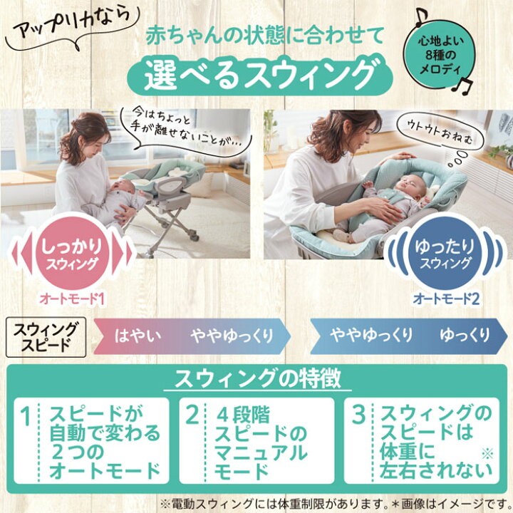 楽天市場】ベビーラック アップリカ ユラリズムオートプレミアムAC 