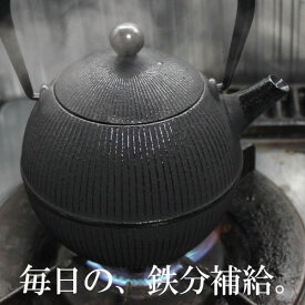 【ご予約受付中】 南部鉄器 鉄瓶 直火 800ml てまり 鉄分補給 白湯 ホーローなし 南部鉄瓶 日本製